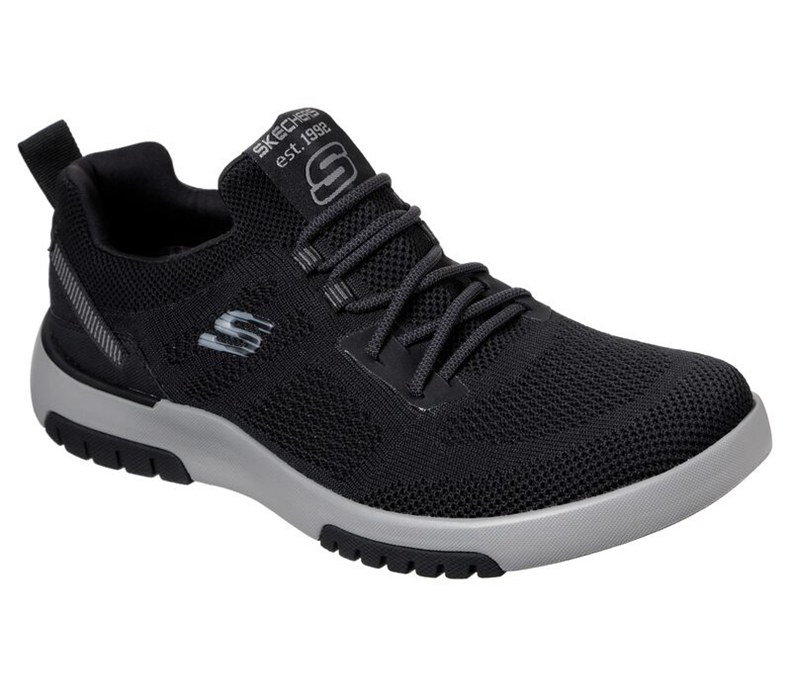 Skechers Herr Svarta Slip On - Bellinger 2.0 - Coren - Sverige (ZAMKS-8726)